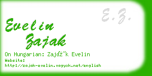 evelin zajak business card